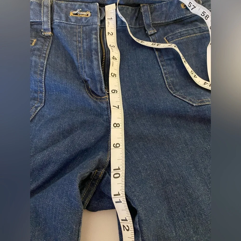Talbots Women's Blue Denim Stretch Capri Jeans